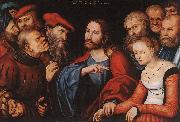 CRANACH, Lucas the Elder Christ and the Adulteress fgh china oil painting artist